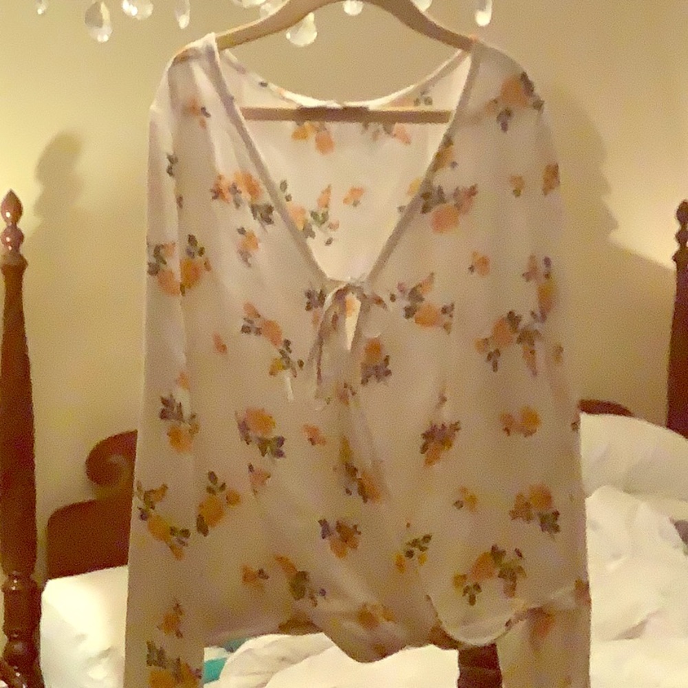 Hollister floral blouse.
